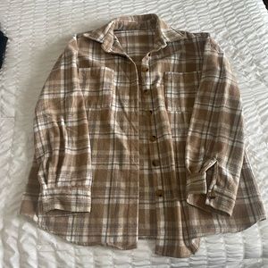 Shacket sized M. Brown